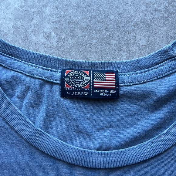 Mens Jcrew Wallace & Barnes Distressed T Shirt Size Medium - Picture 2 of 7